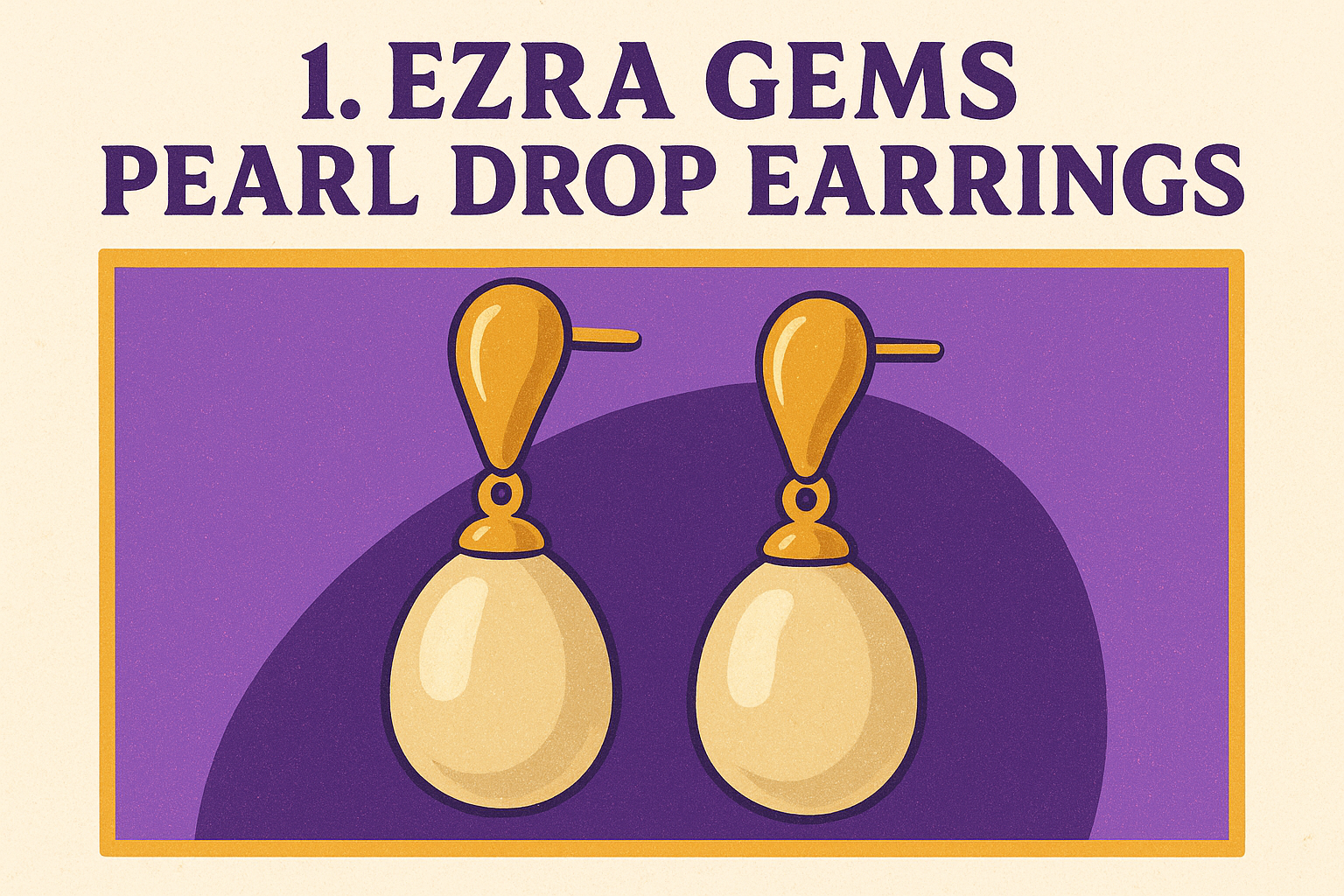 1. Ezra Gems pearl drop earrings