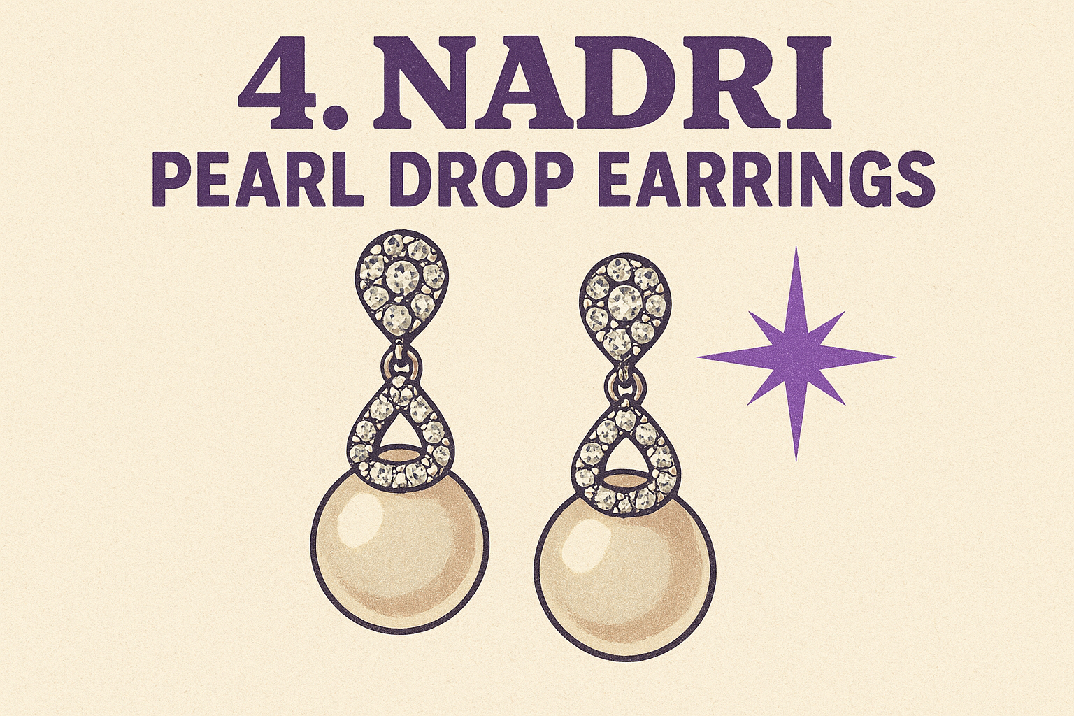 4. Nadri pearl drop earrings