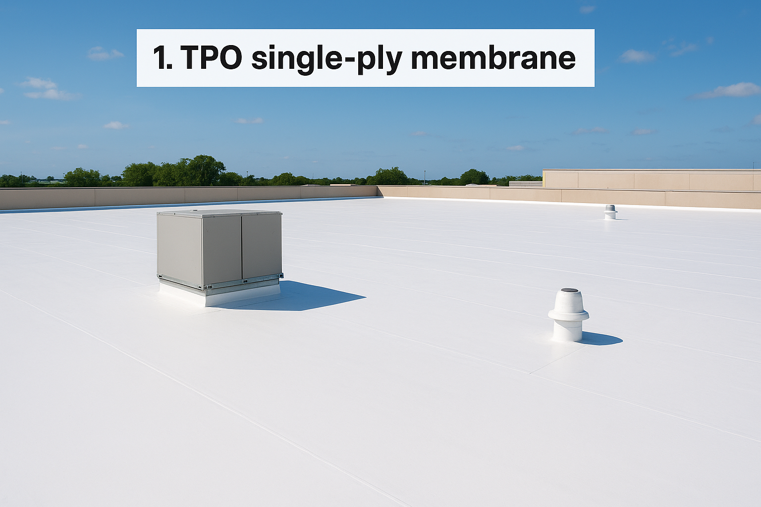 1. TPO single-ply membrane
