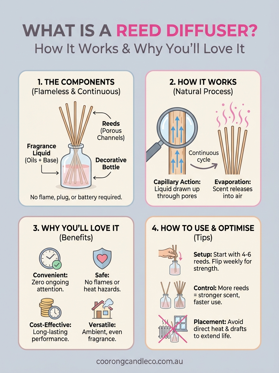 what is a reed diffuser infographic