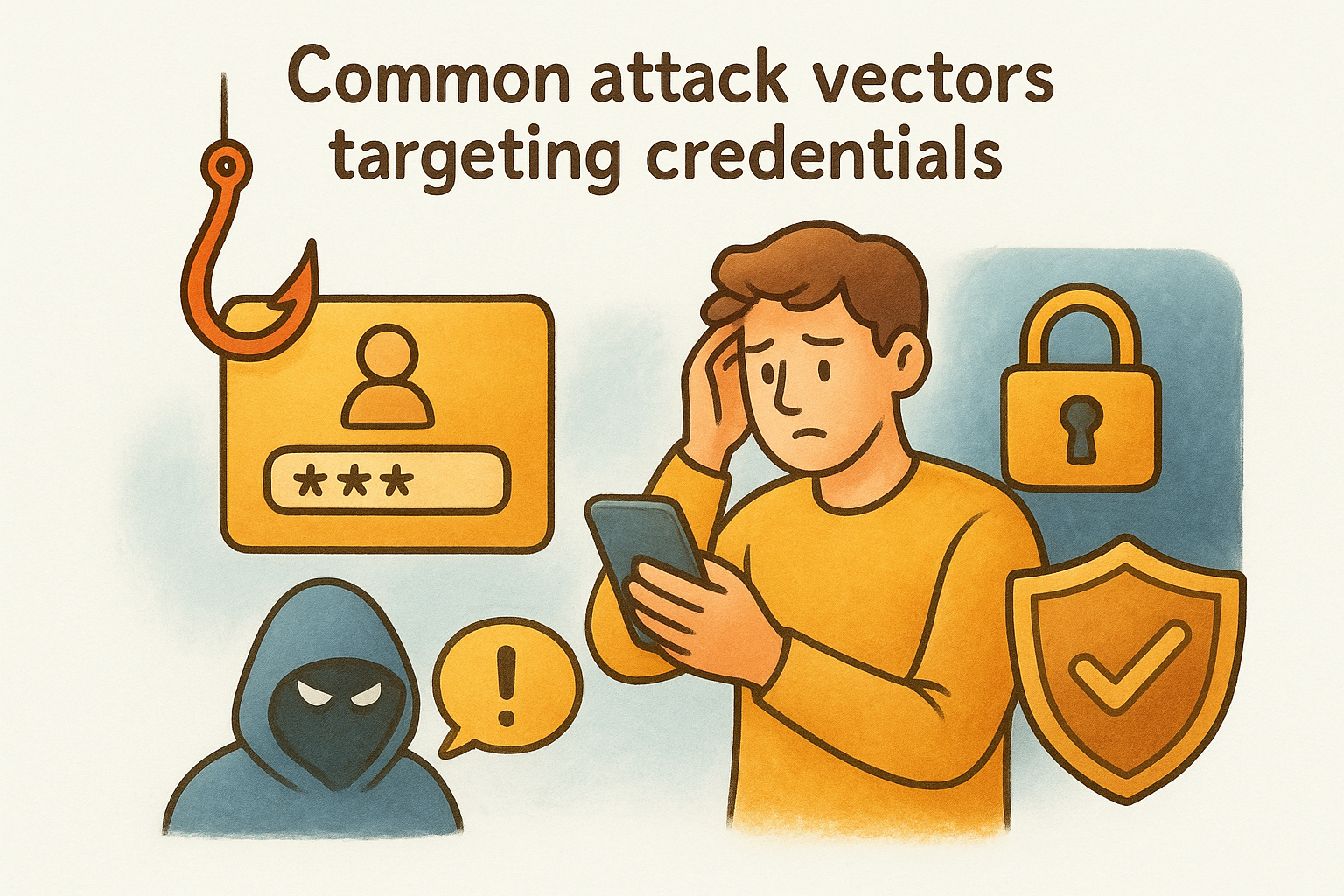 Common attack vectors targeting credentials