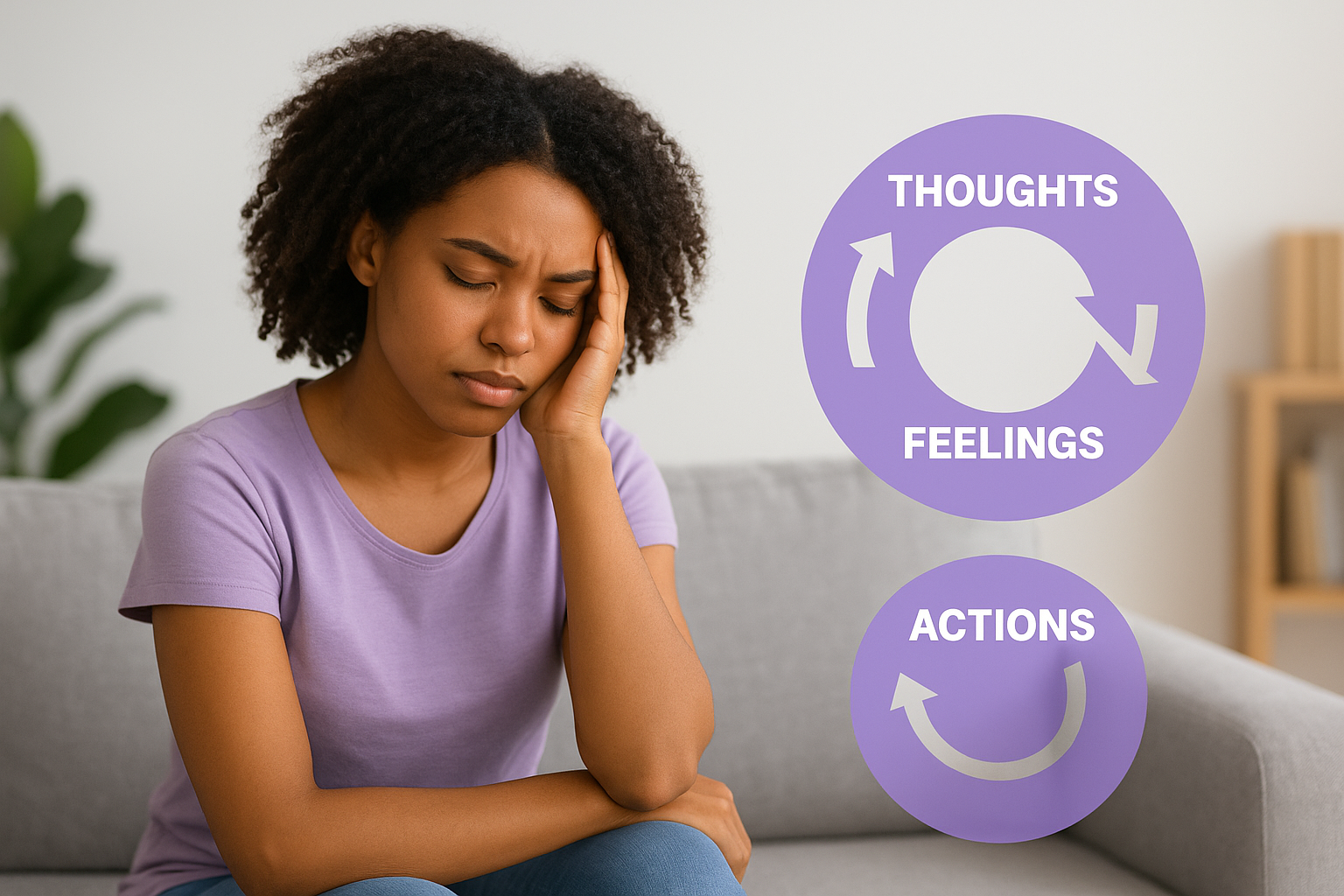 The relationship between thoughts, feelings, and actions