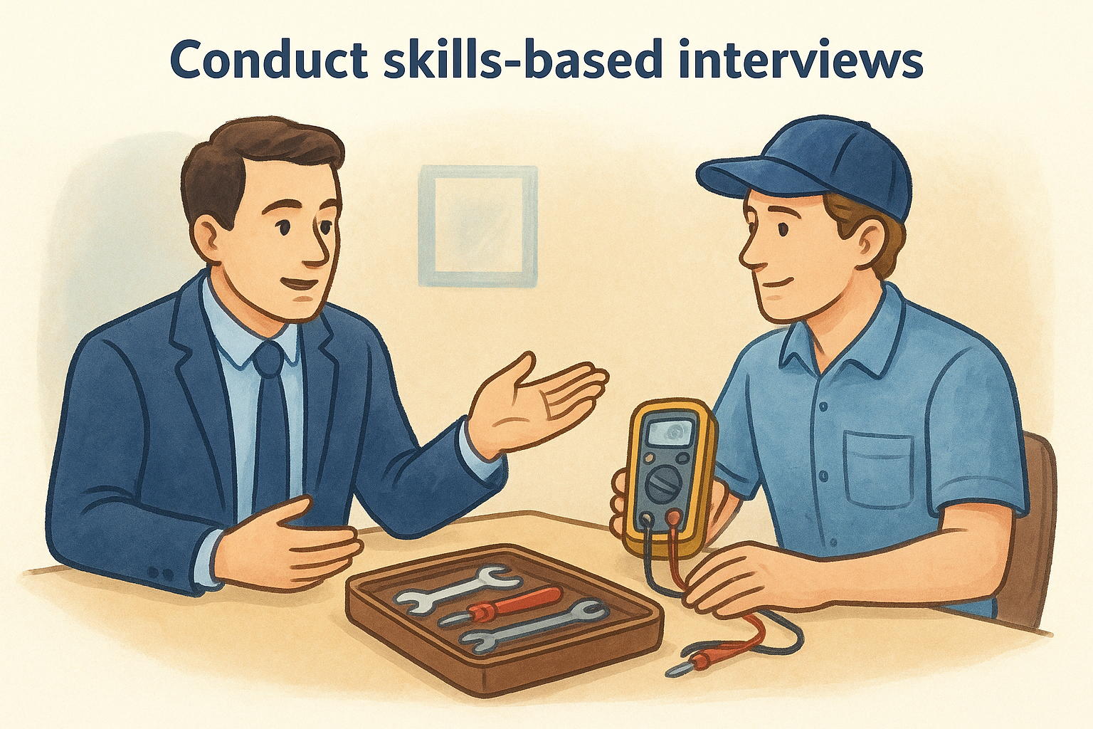 Conduct skills-based interviews