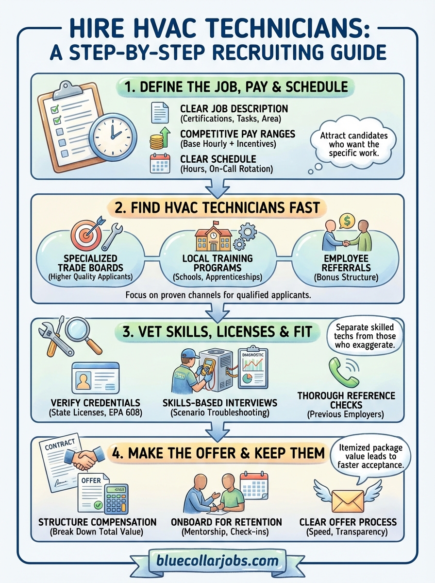 hire hvac technicians infographic