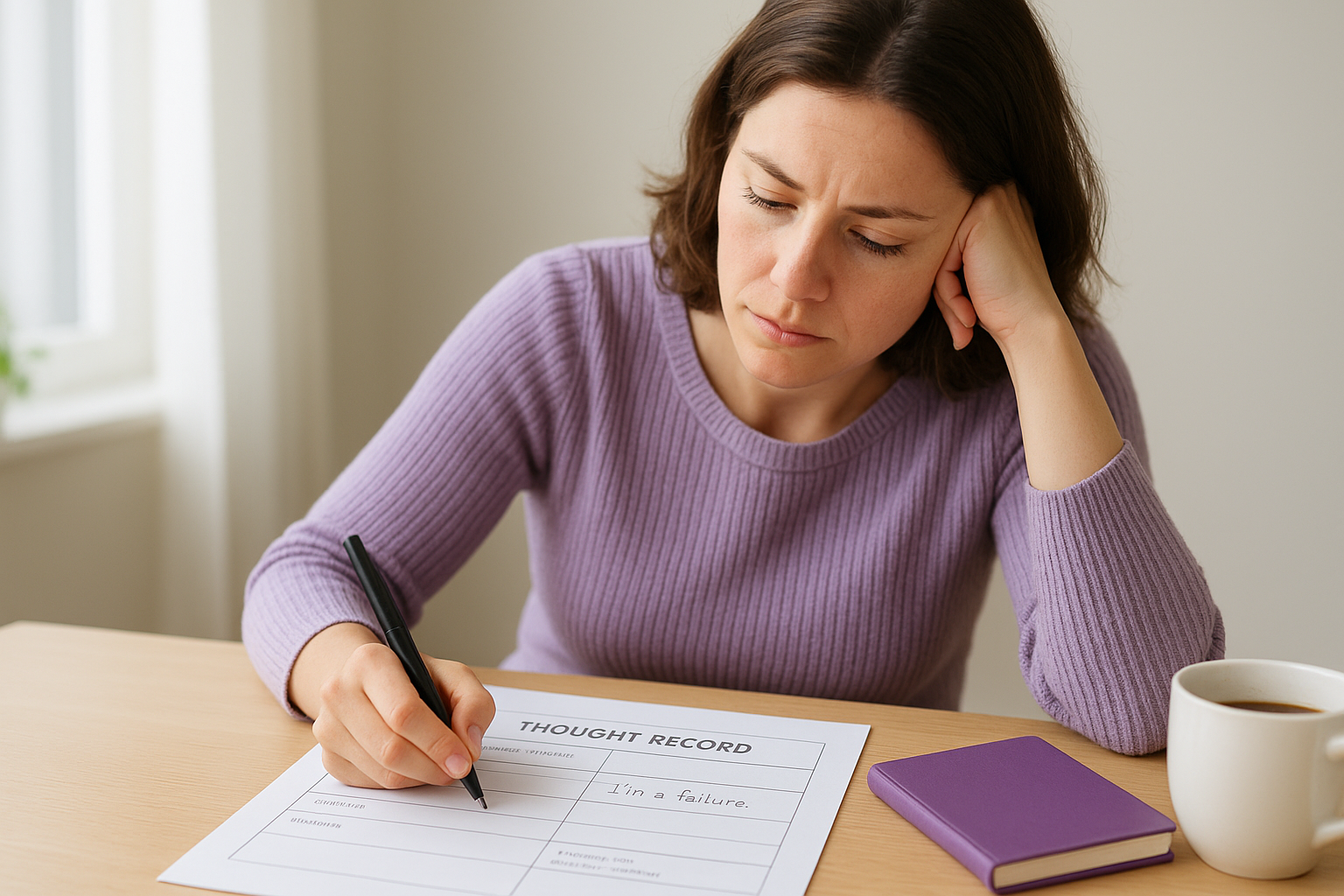 Thought records and cognitive restructuring