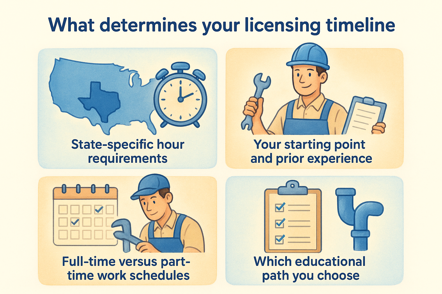 What determines your licensing timeline