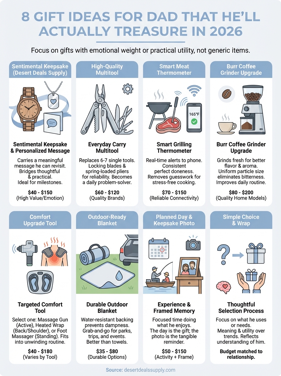 gift ideas for dad infographic