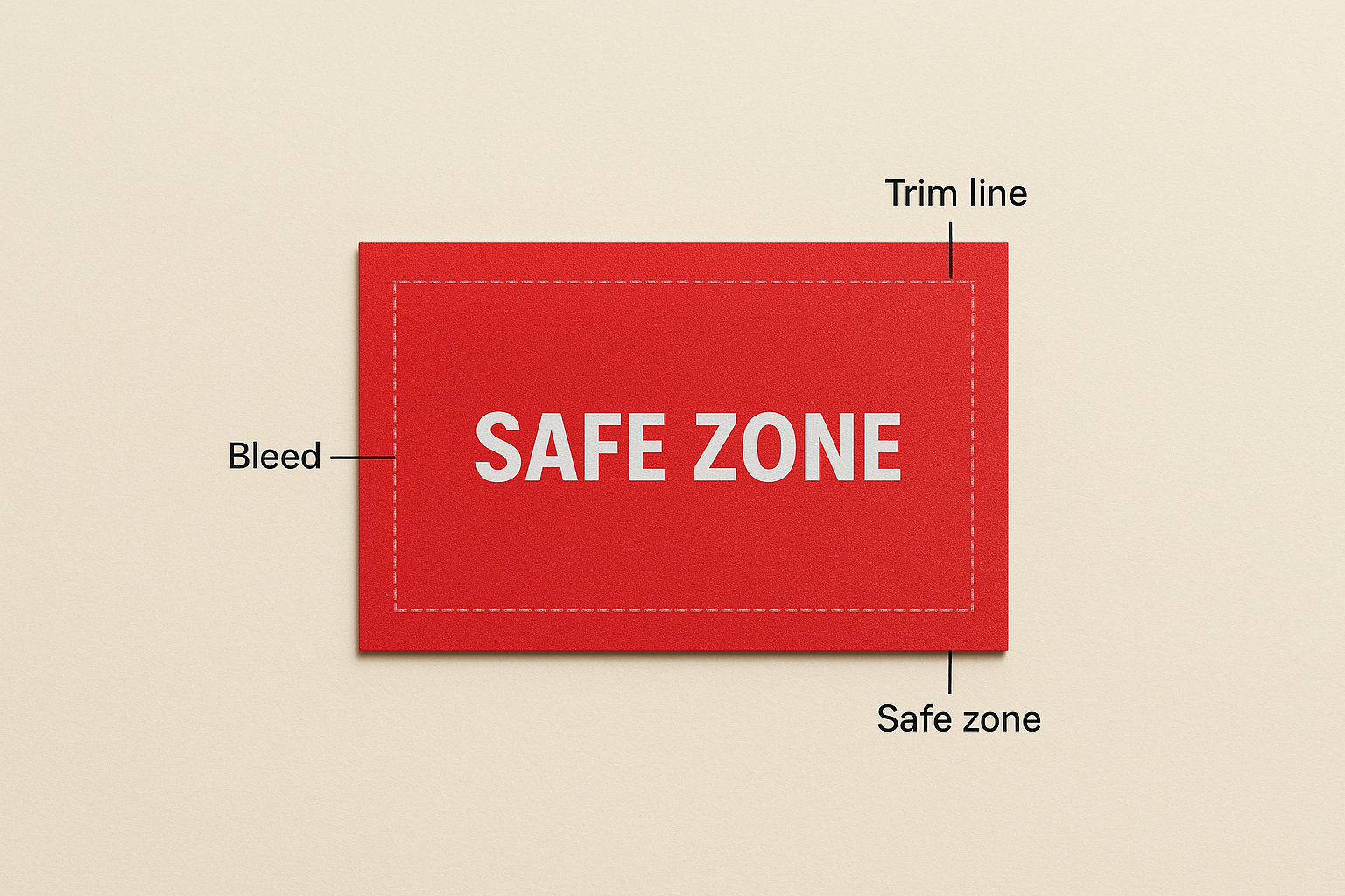 Bleed and trim lines