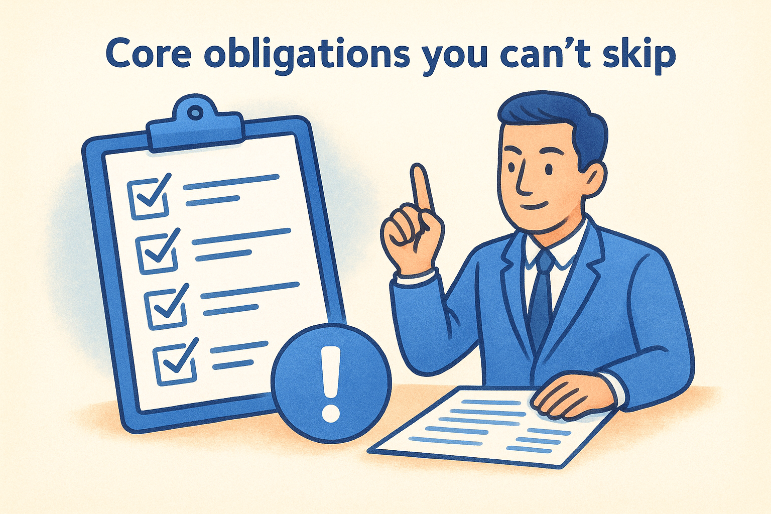 Core obligations you can't skip