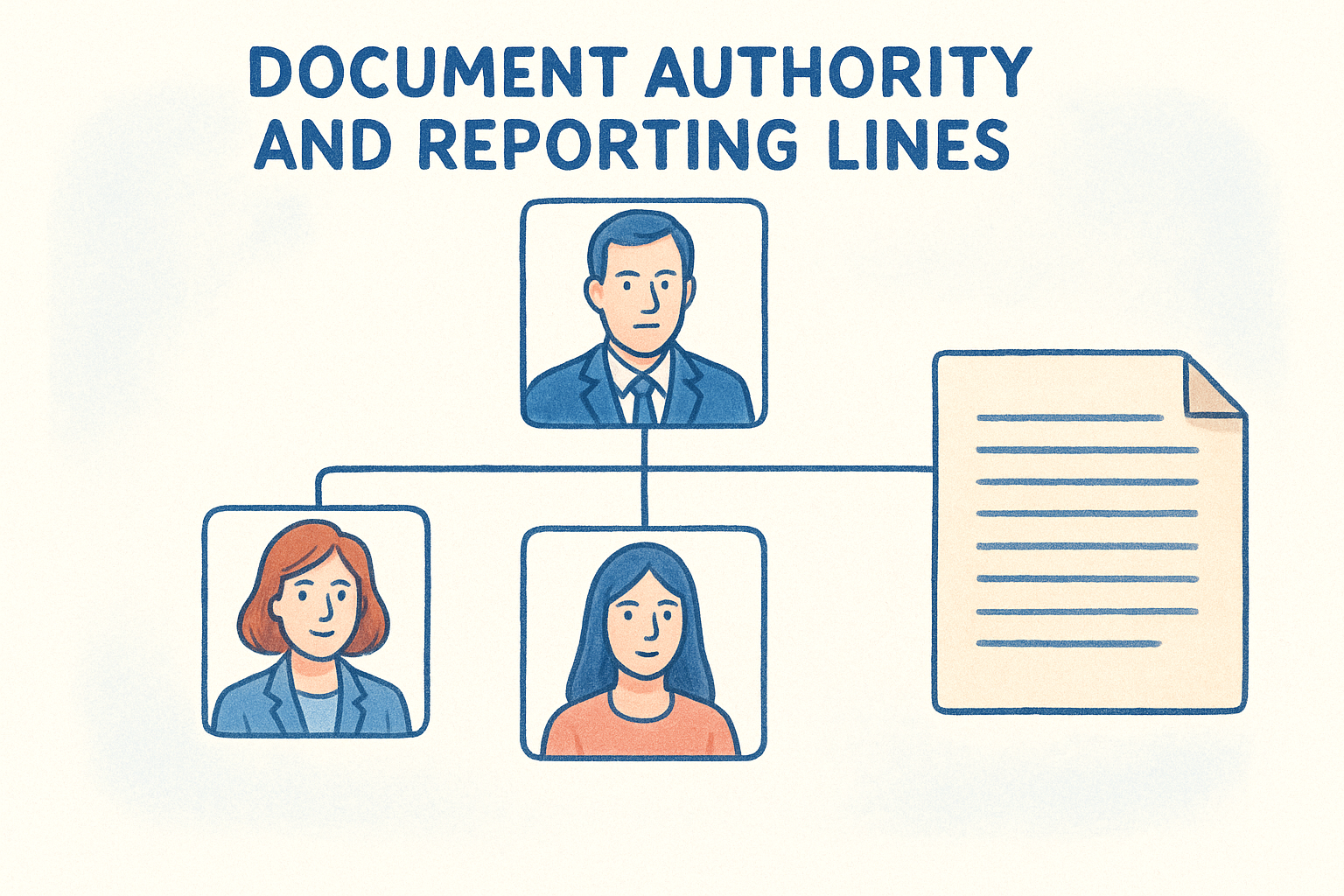 Document authority and reporting lines