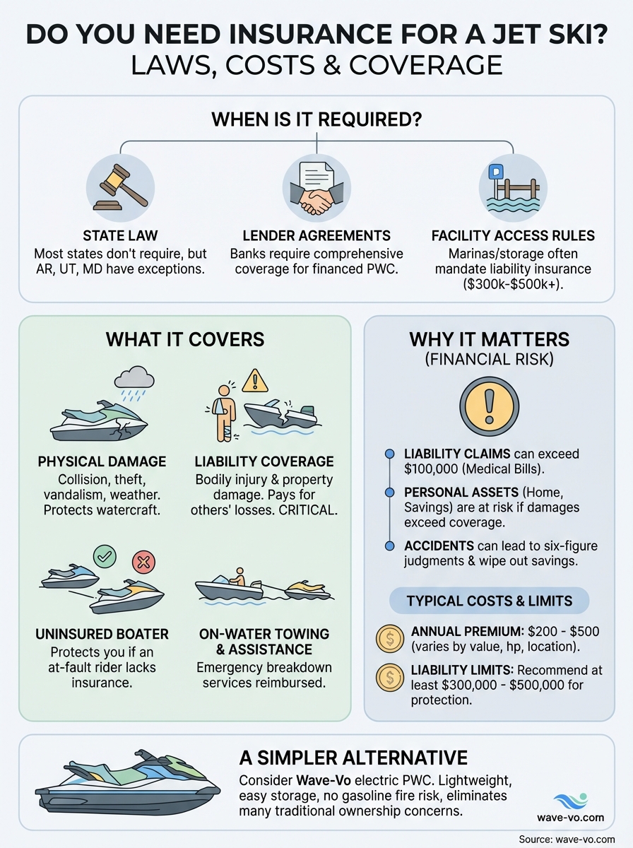 do you need insurance for a jet ski infographic