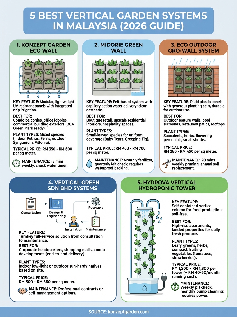 vertical garden system malaysia infographic