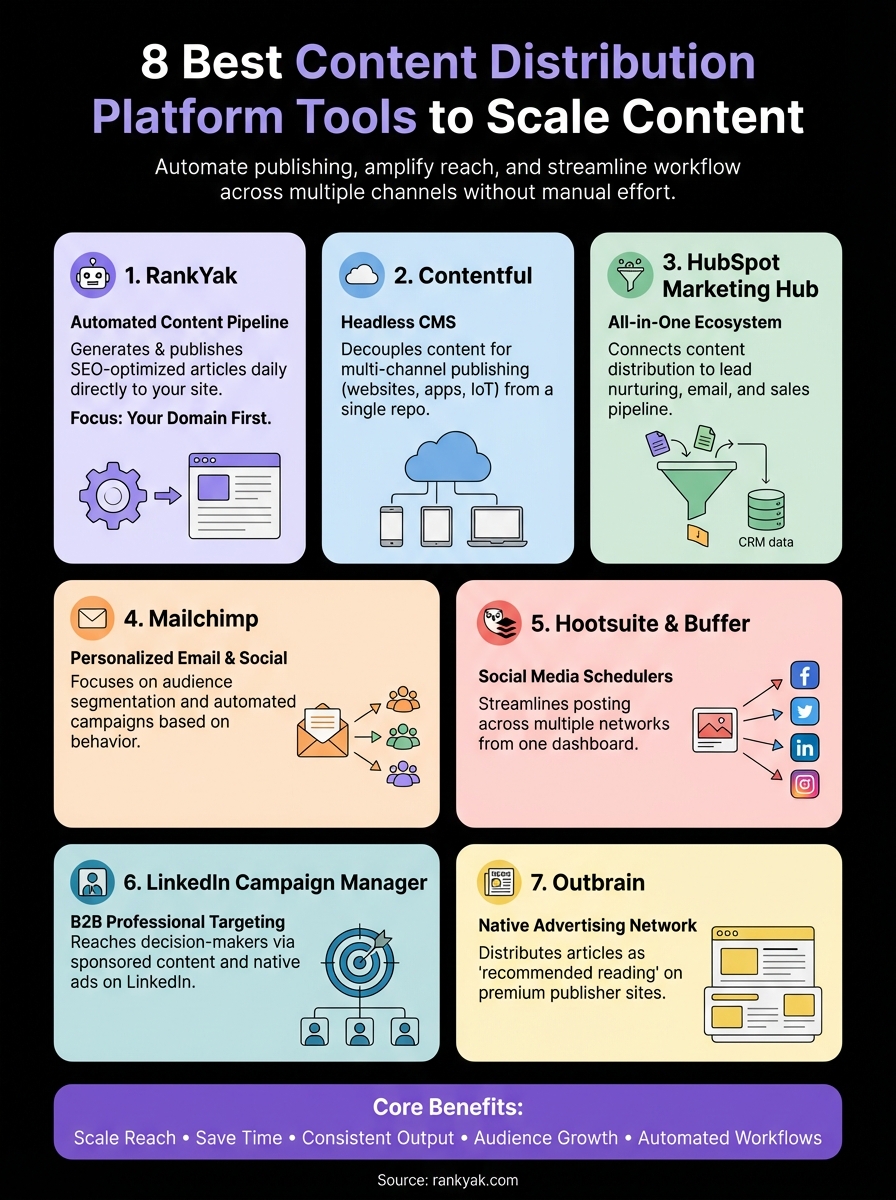 content distribution platform infographic