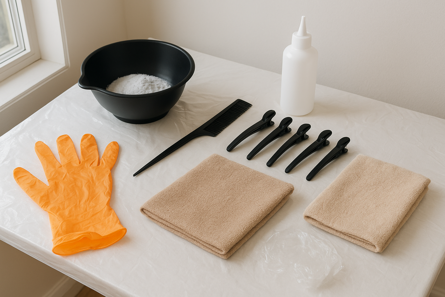 Gather your supplies and protect your space