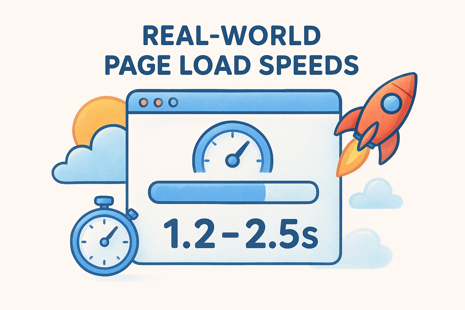 Real-world page load speeds