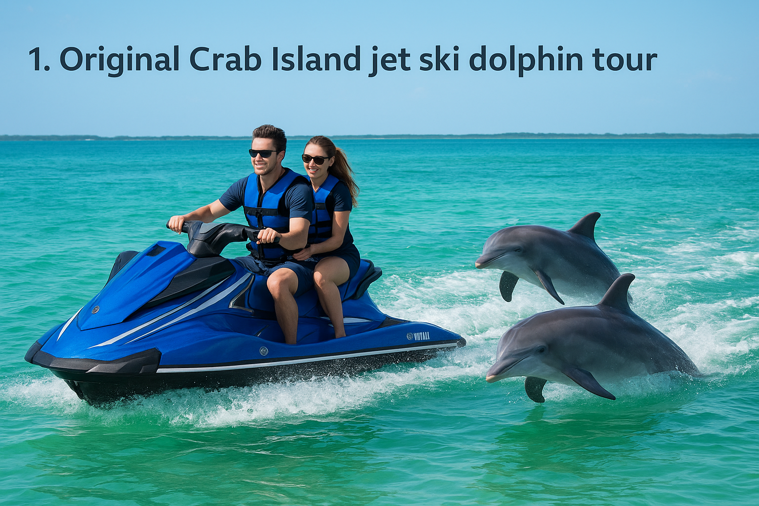 1. Original Crab Island jet ski dolphin tour