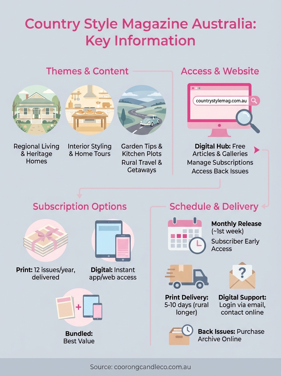 country style magazine australia infographic