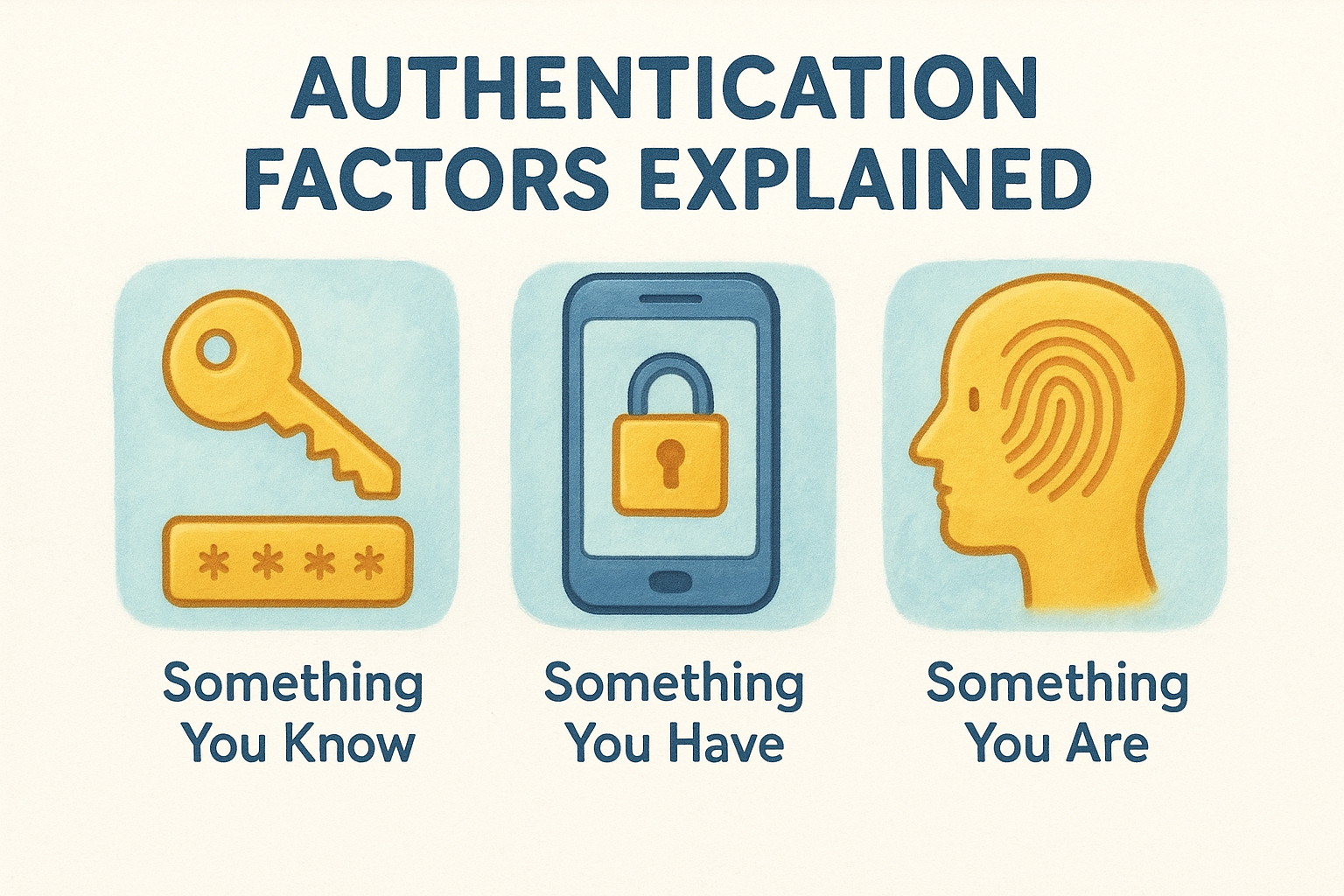 Authentication factors explained