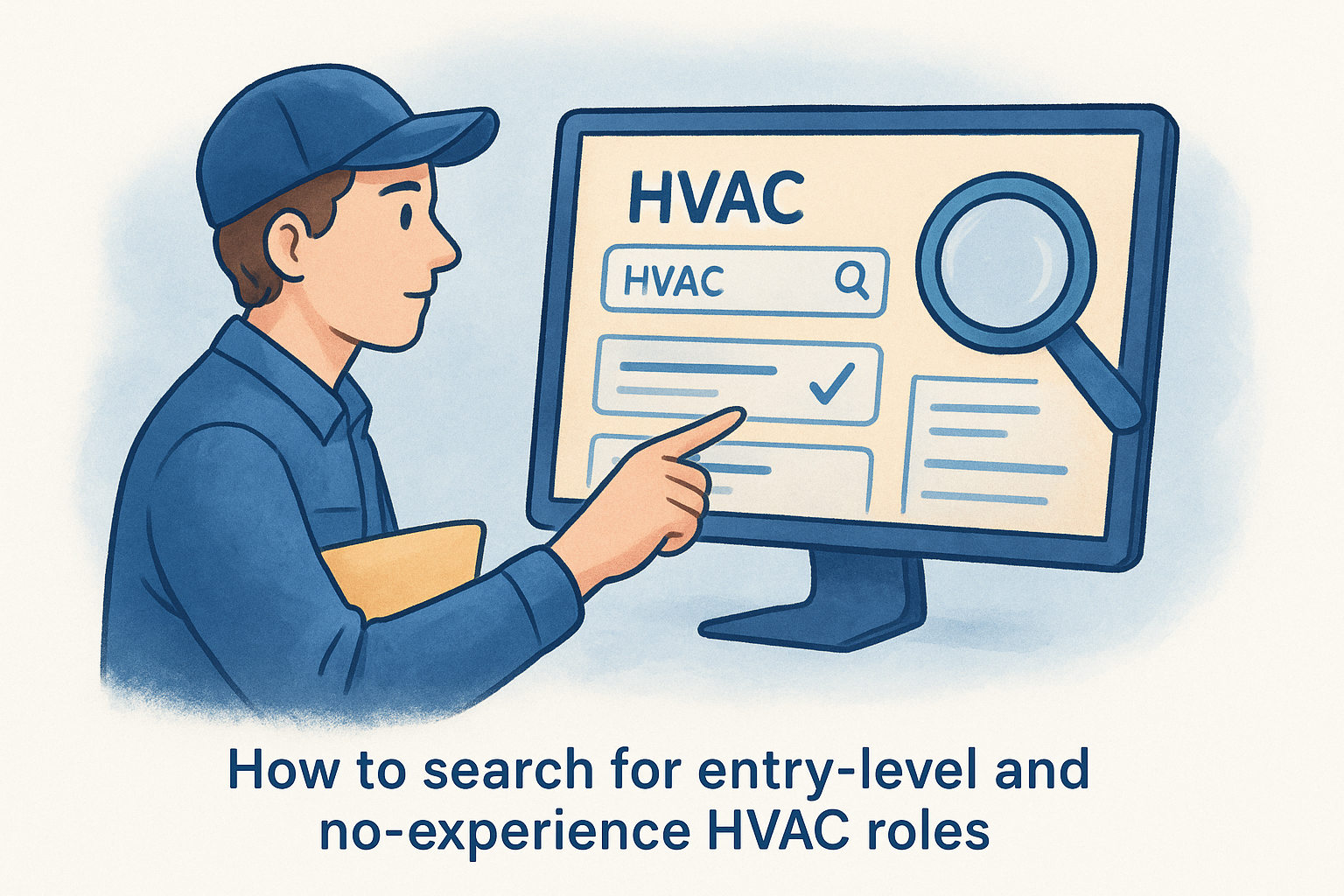 How to search for entry-level and no-experience HVAC roles