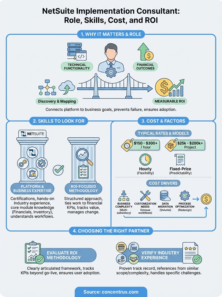 netsuite implementation consultant infographic