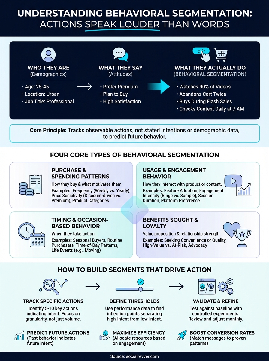behavioral segmentation infographic