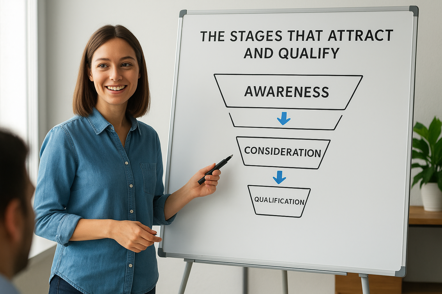 The stages that attract and qualify