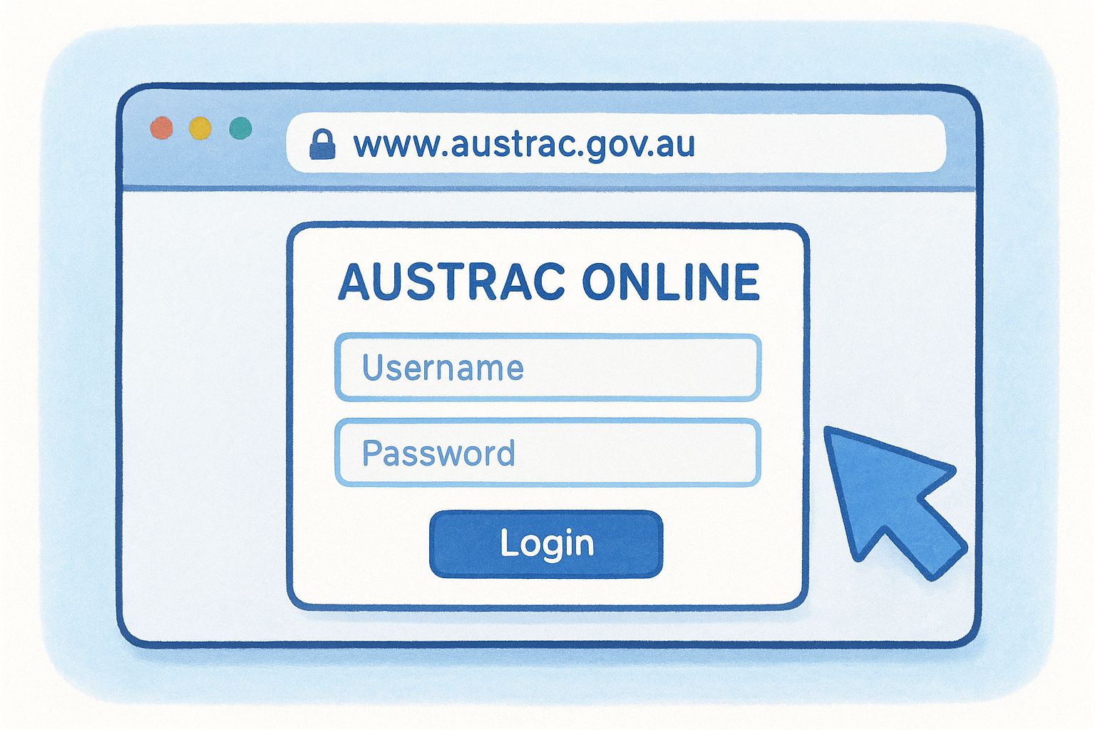 Navigate to the login portal