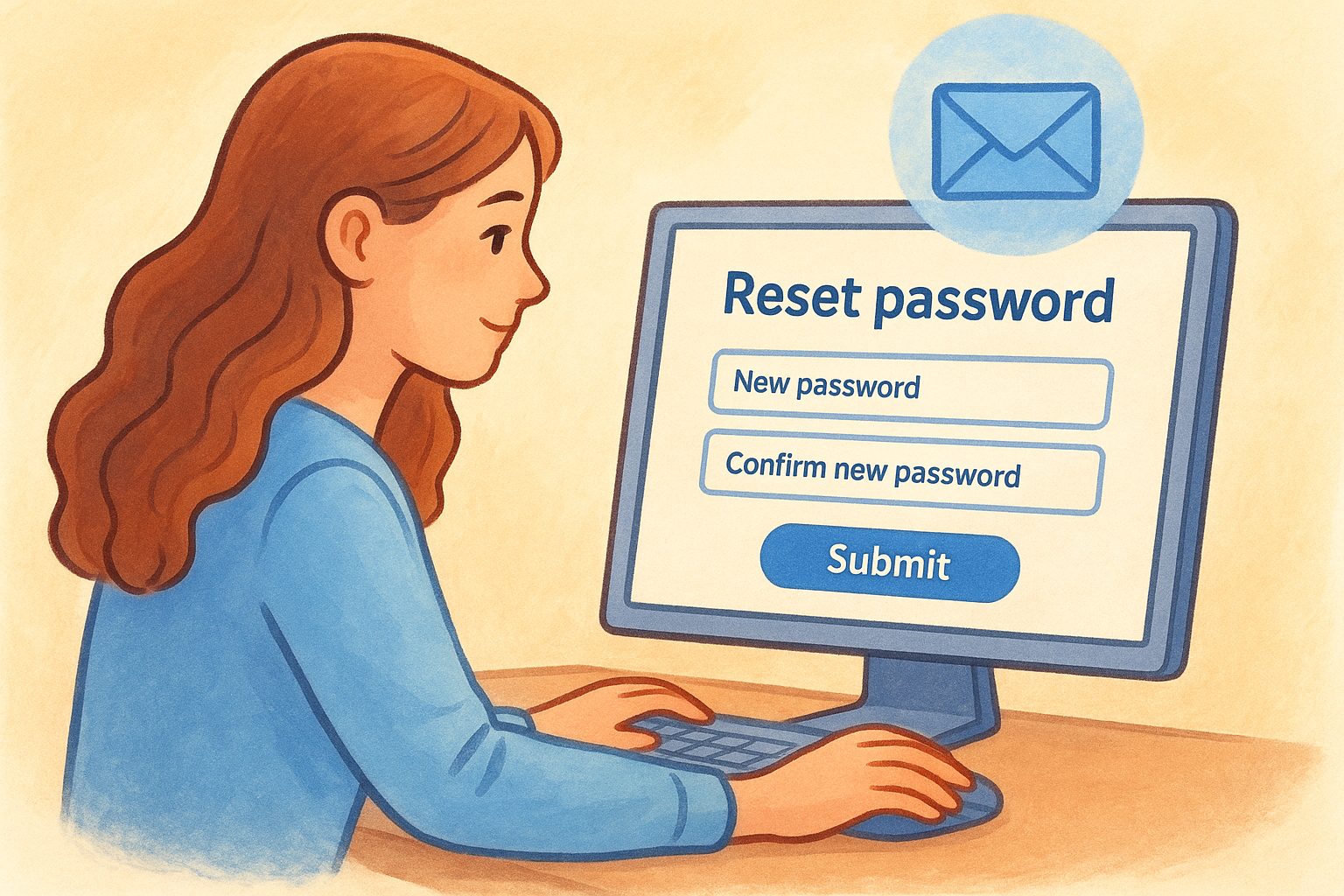 Complete the reset process