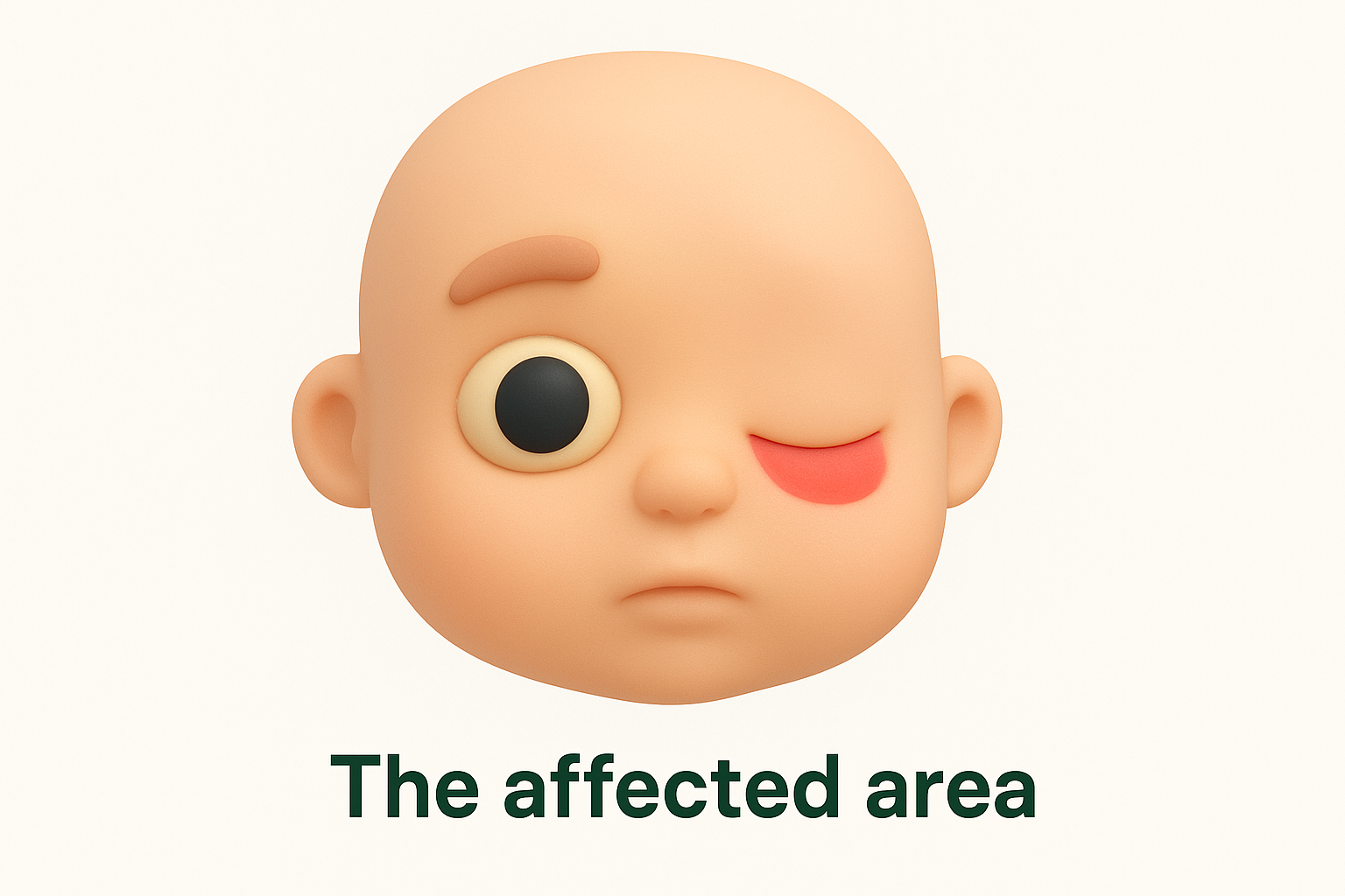 The affected area