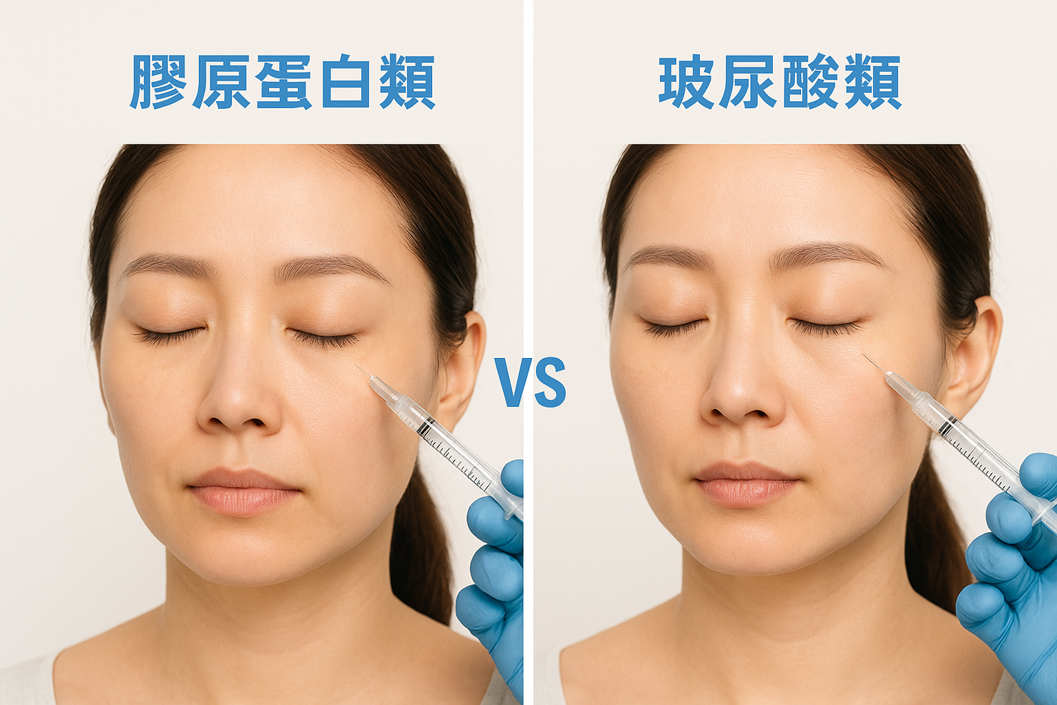 熊貓針有哪幾種：膠原蛋白 vs 玻尿酸