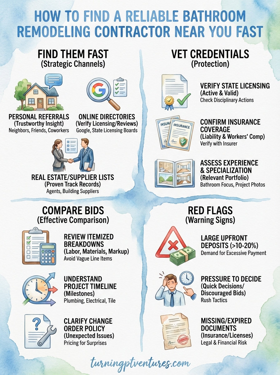 bathroom remodeling contractor near me infographic