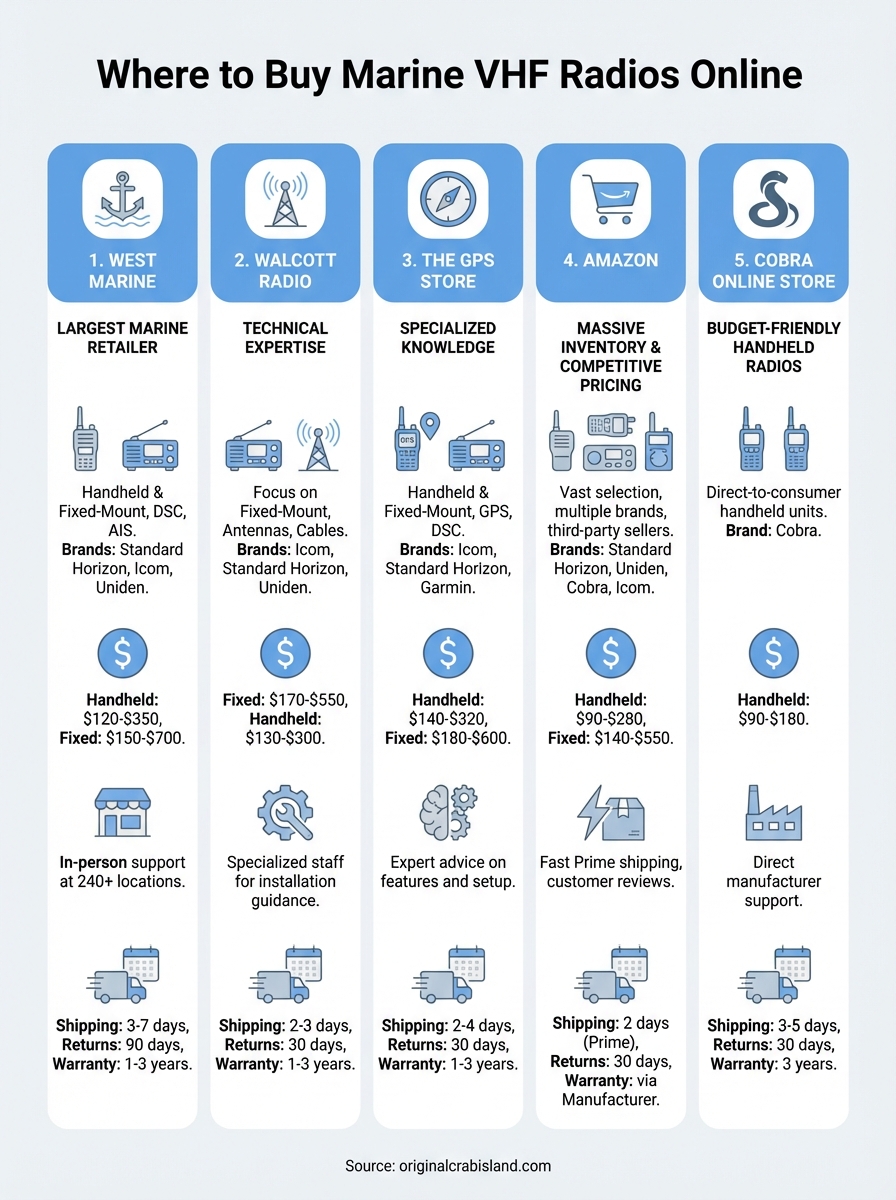 buy marine vhf radio infographic