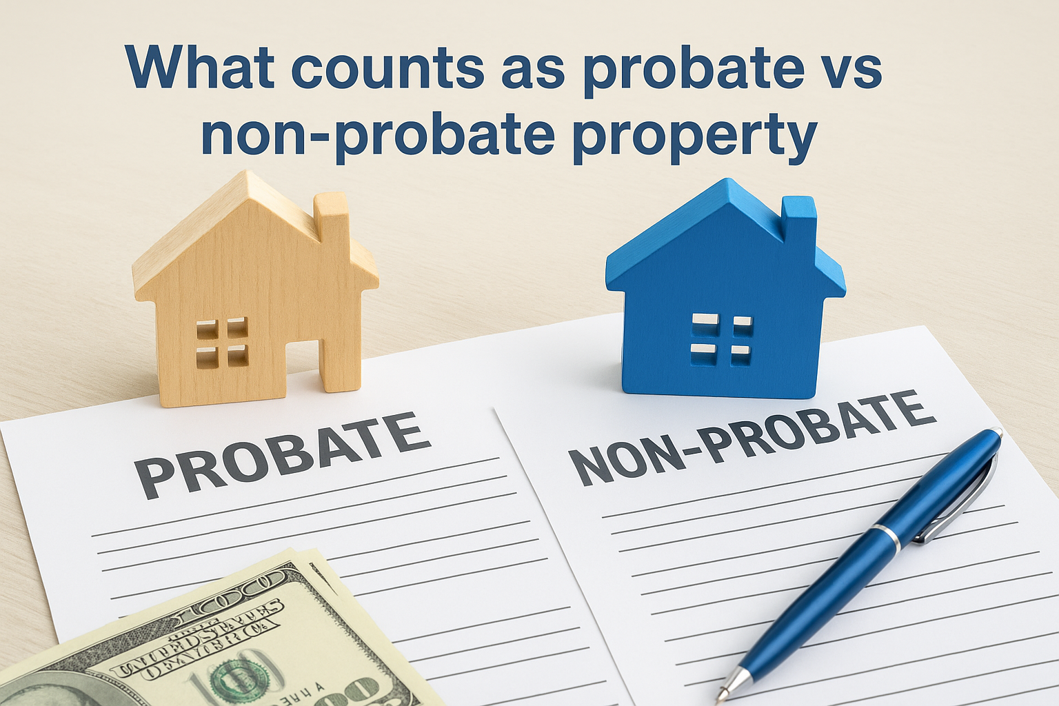 What counts as probate vs non-probate property