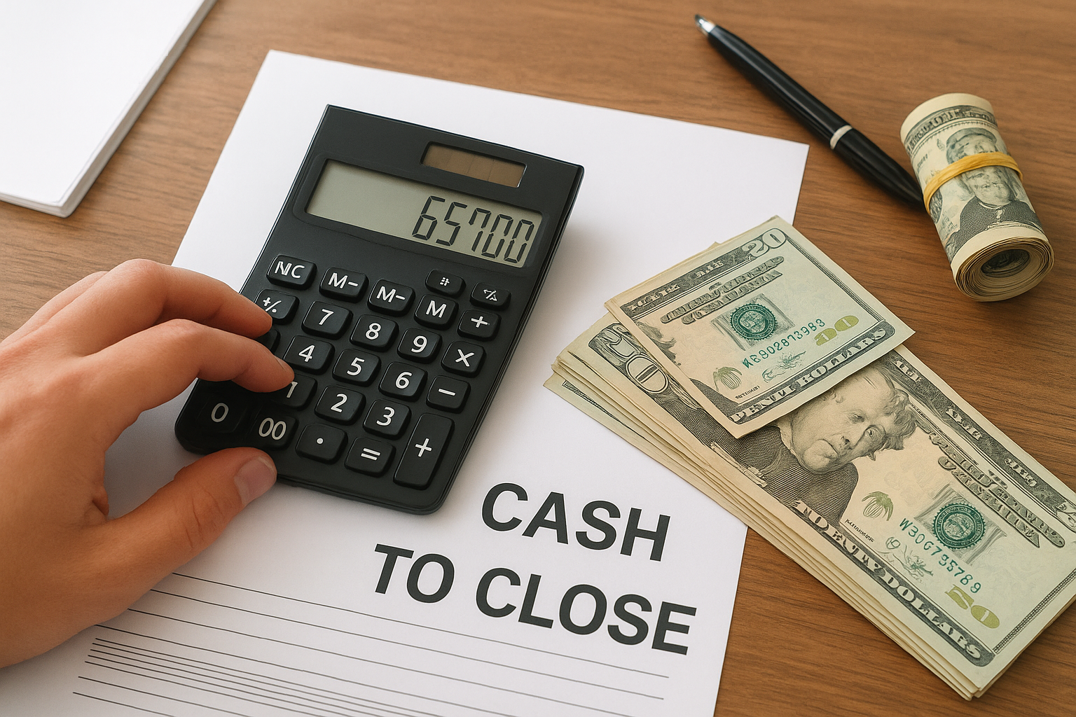Total your upfront cash requirement
