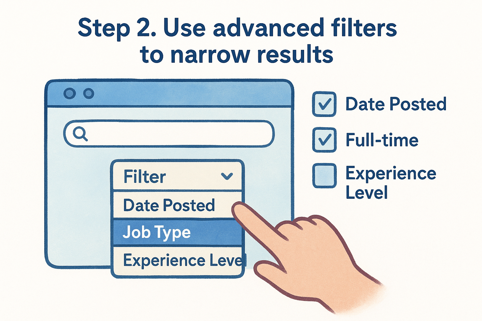 Step 2. Use advanced filters to narrow results
