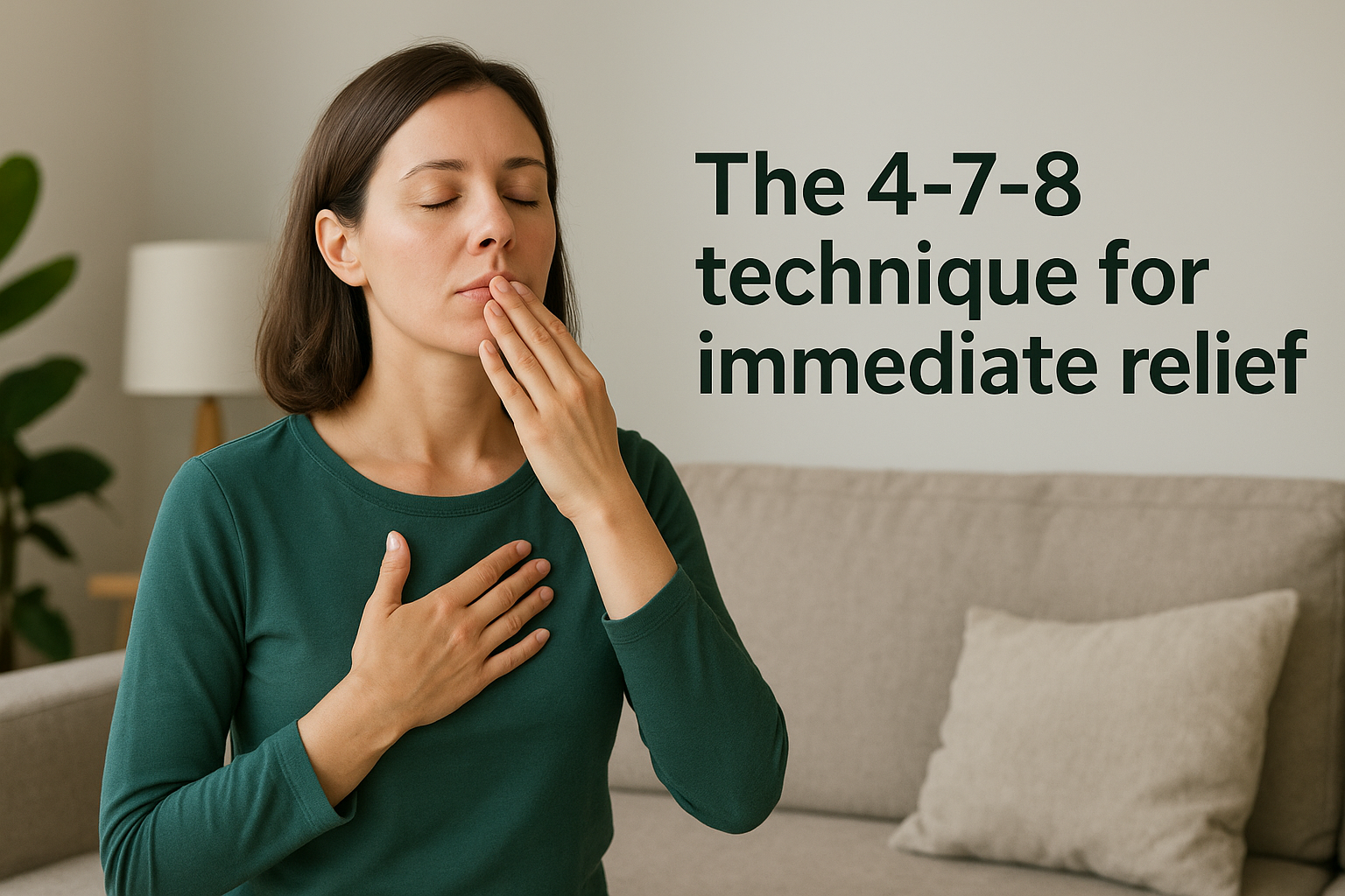 The 4-7-8 technique for immediate relief