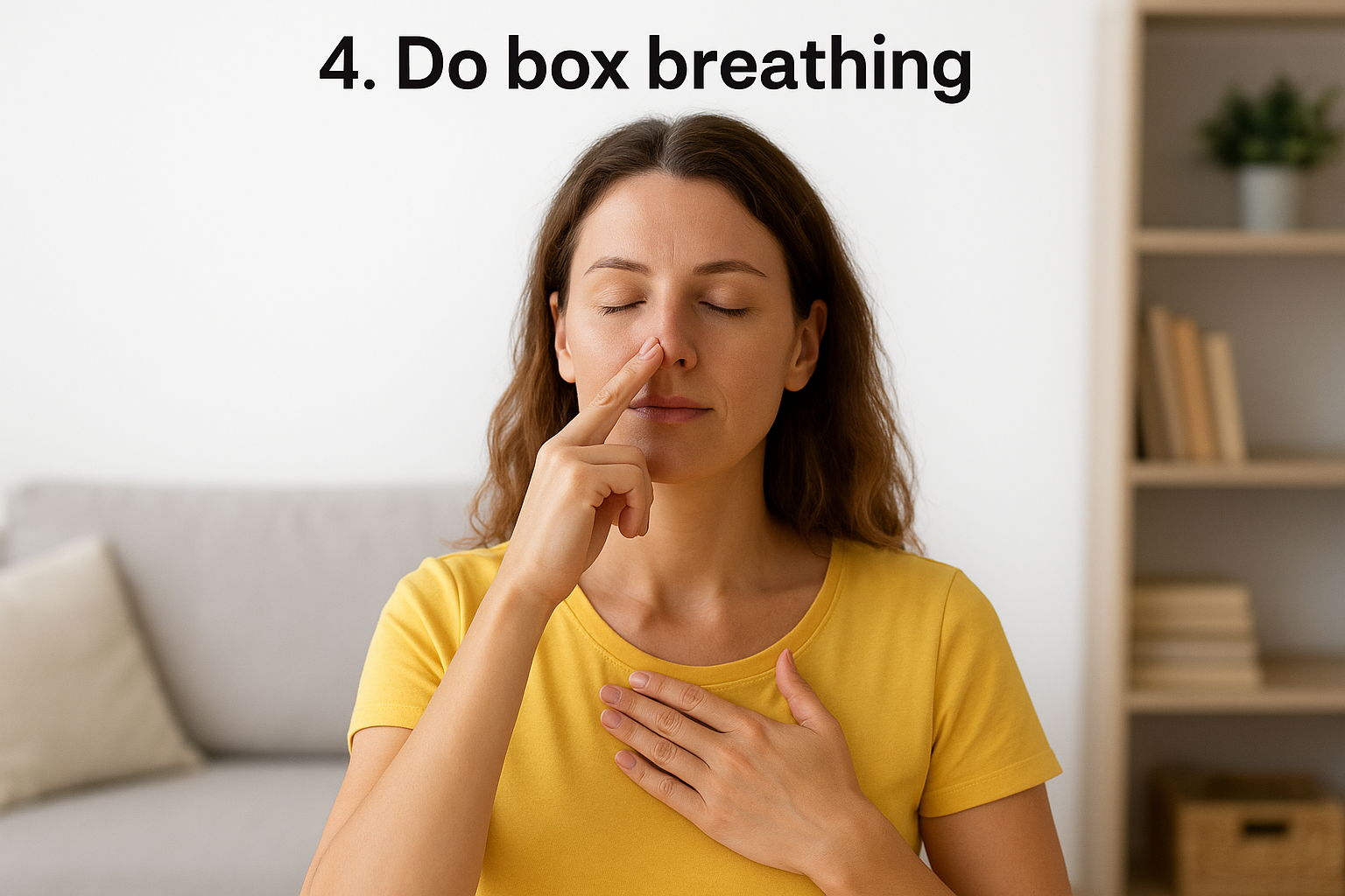 4. Do box breathing