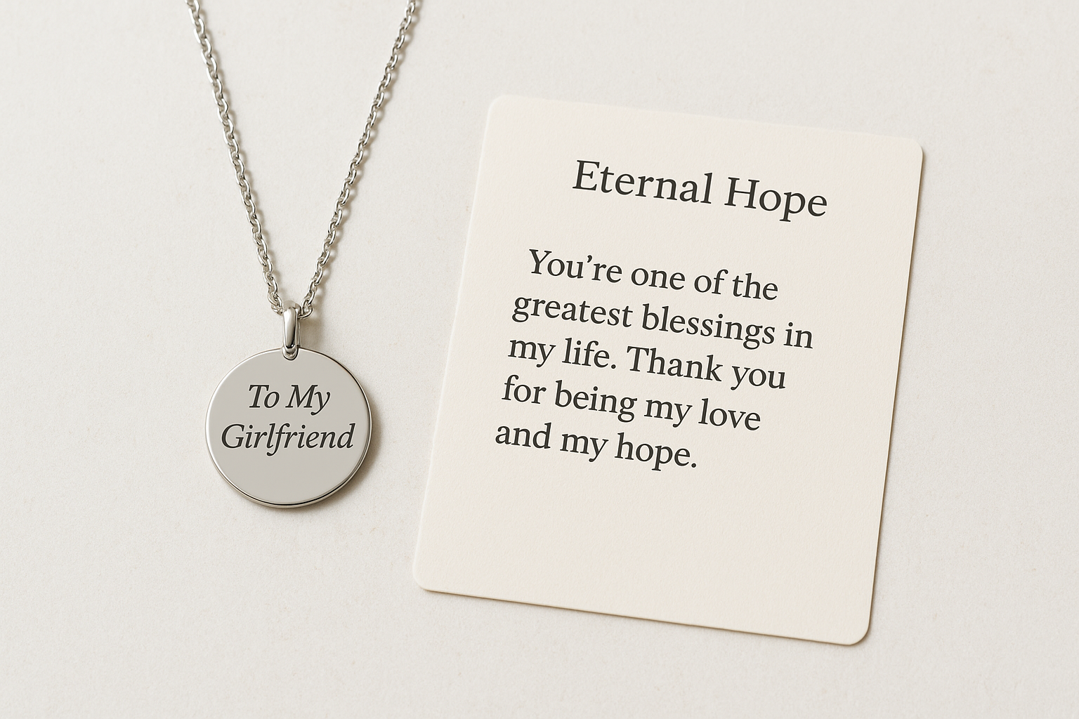 1. Desert Deals Supply message necklace