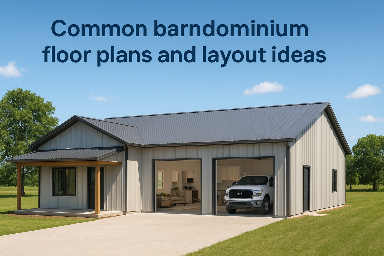Common barndominium floor plans and layout ideas