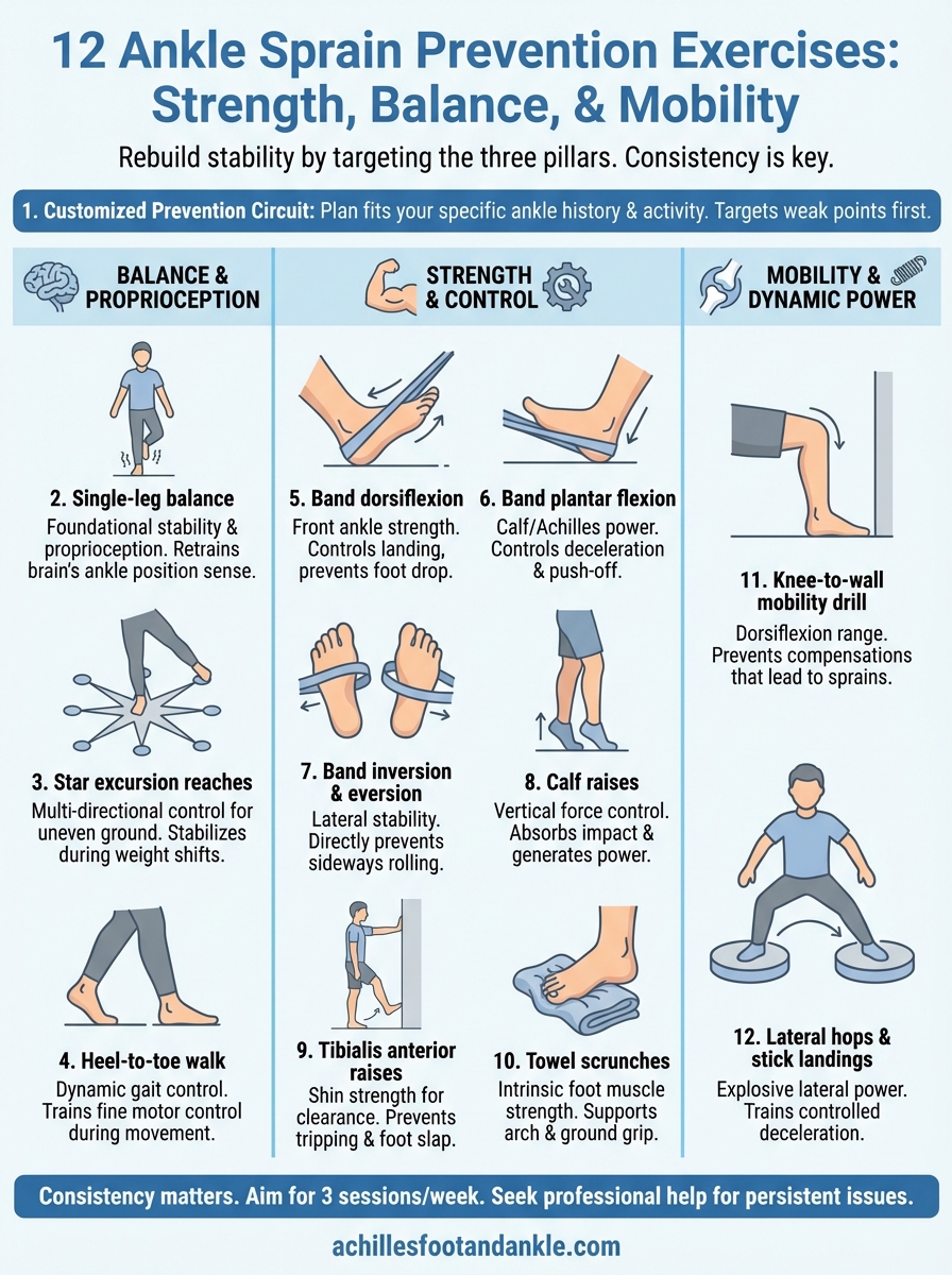 12 Ankle Sprain Prevention Exercises For Strength Balance 