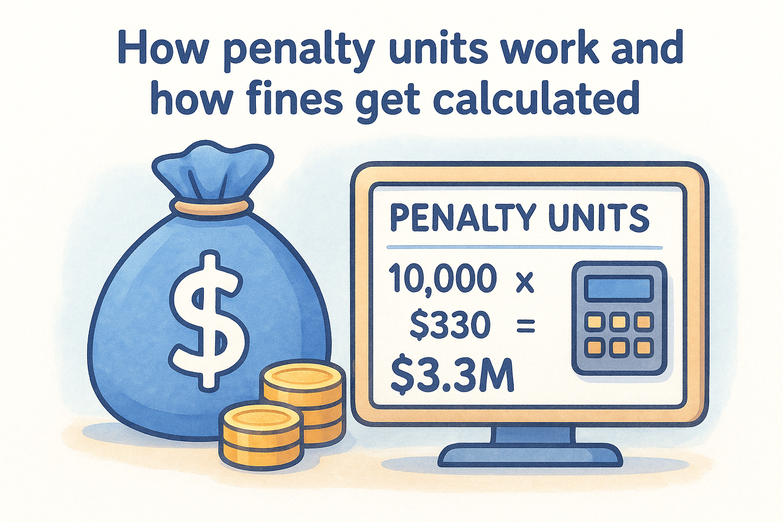 How penalty units work and how fines get calculated