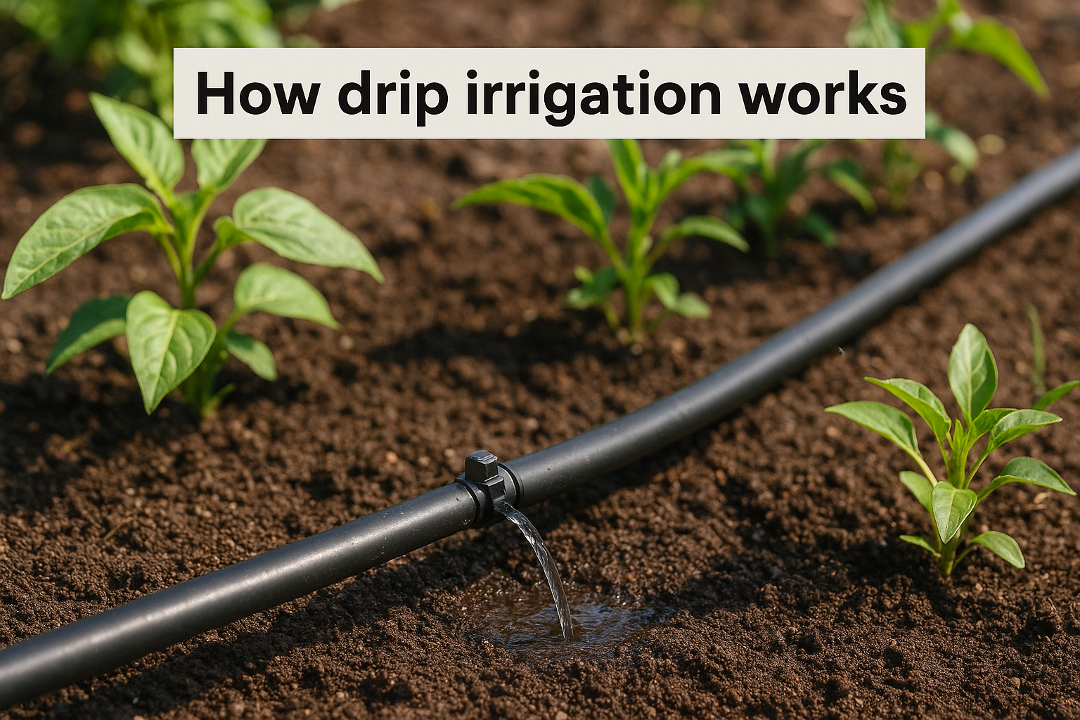 How drip irrigation works
