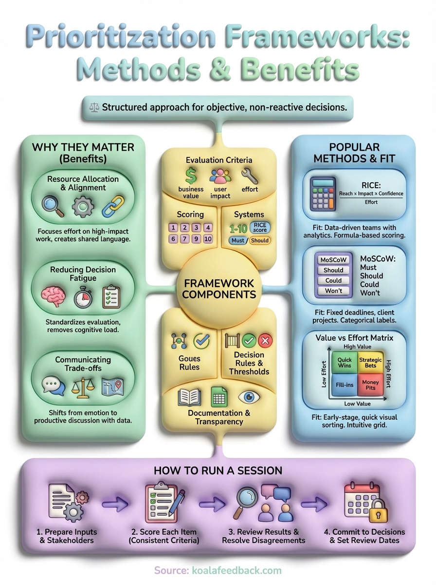 what is a prioritization framework infographic