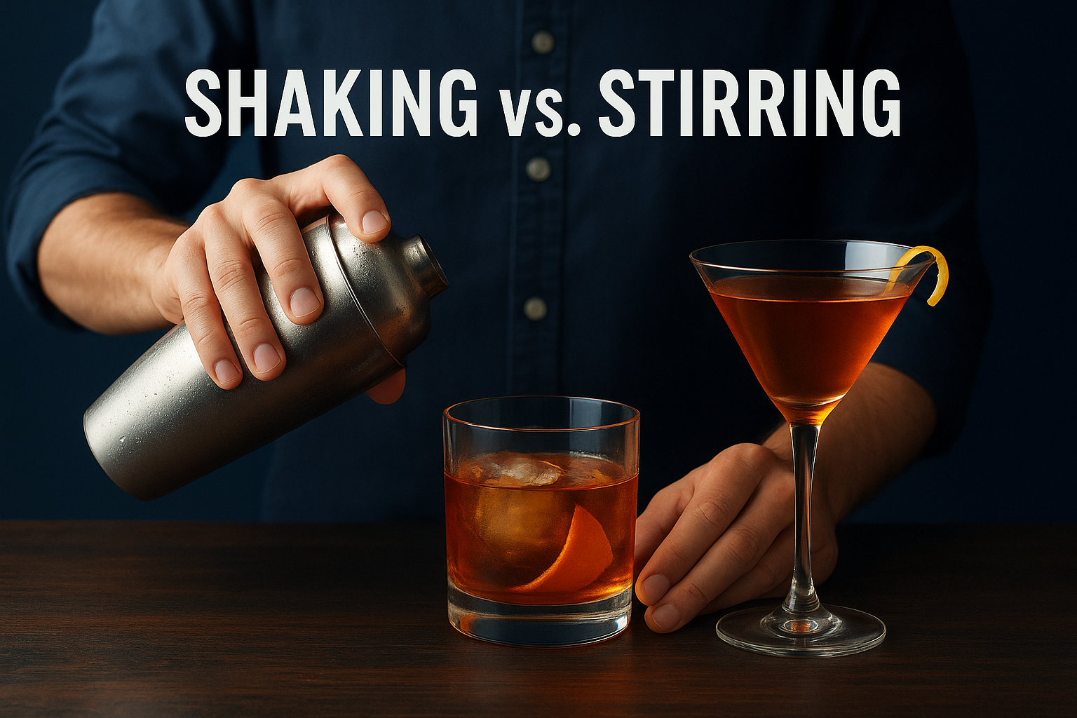Shaking vs. stirring