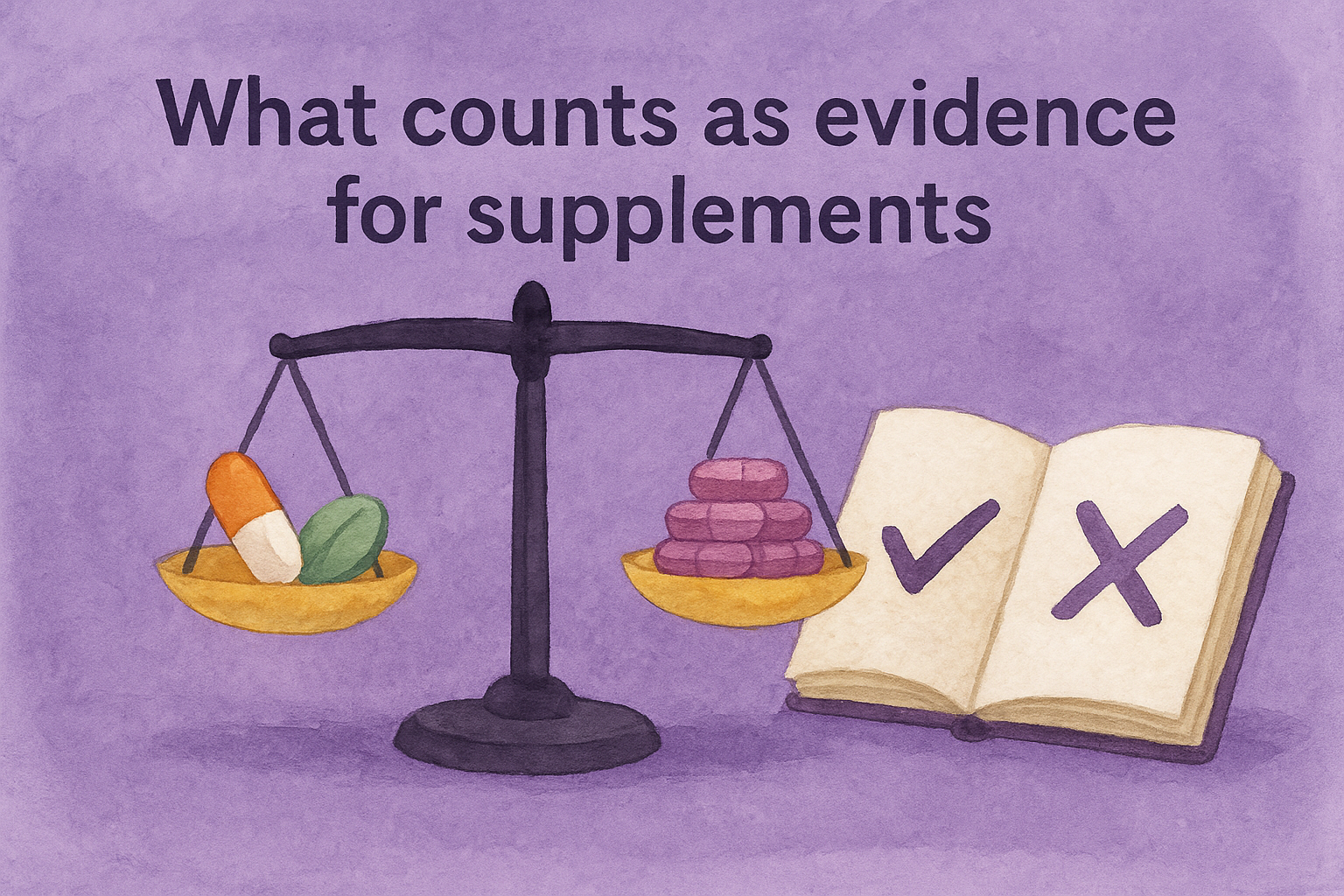 What counts as evidence for supplements