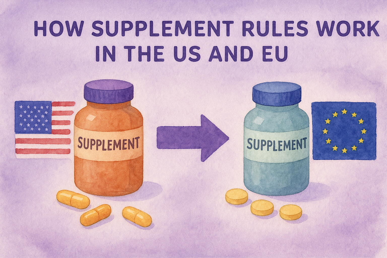 How supplement rules work in the US and EU