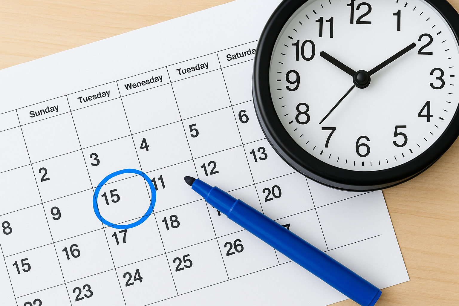 The dates that start the clock