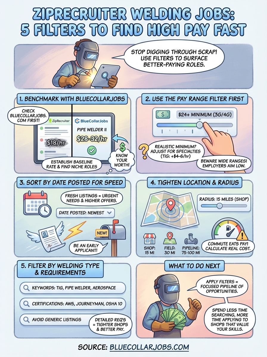 ziprecruiter welding jobs infographic
