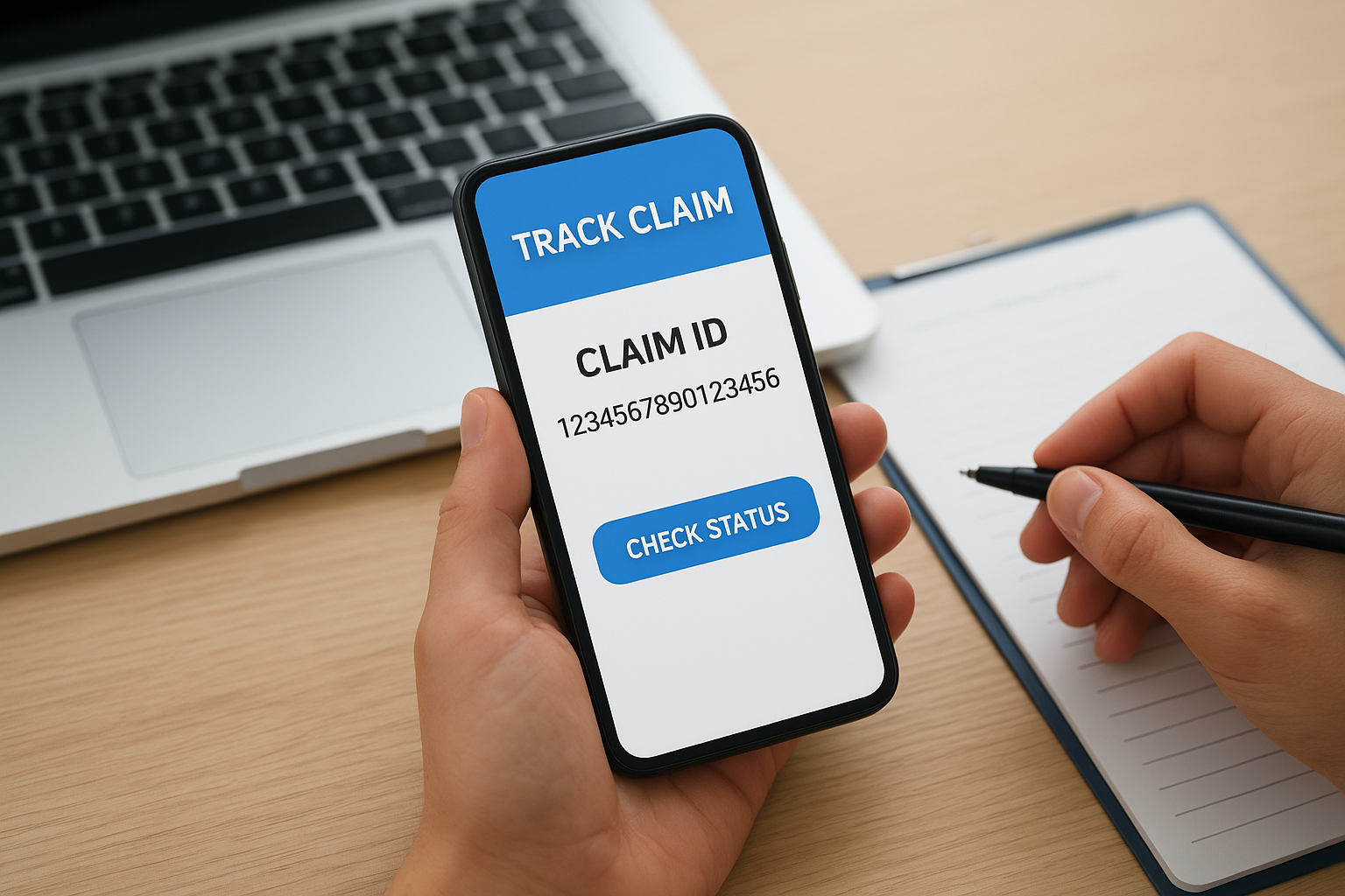 Step 3. Find your 16-digit claim ID and track a claim
