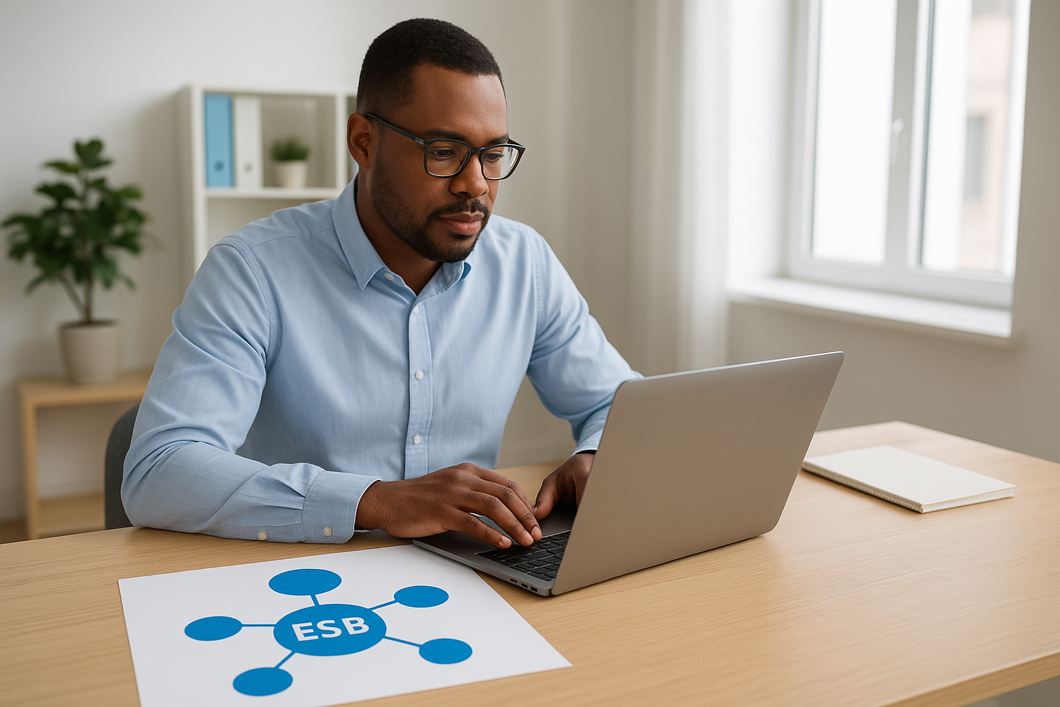 Hub-and-spoke (ESB) architecture